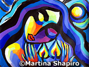 abstract shabbat blessing original painting