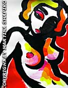 Delicate Blond Nude original painting abstract contemporary fine art nudes