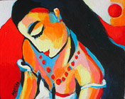 japanese princess original painting