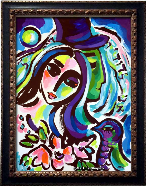 Jewish Wedding fine art painting by artist Martina Shapiro
