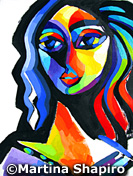 Summer Goddess painting by artist Martina Shapiro