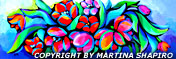 >SOLD to TX, USA.
"Tulips On Blue"
acrylic on canvas, 
original painting<
36 x 12 x 1.5 inches