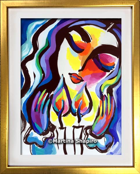 example of framing - the painting is sold without the frame