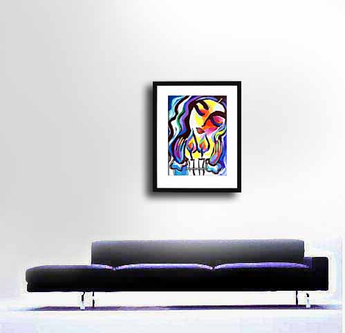 approximate scale - sold without the frame
